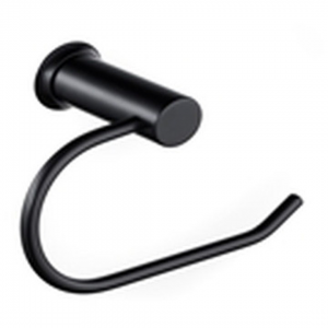 Allure Black Open Ended Towel Ring